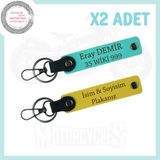 MiaWiki Motosiklet Sürücülerine Özel Anahtarlık, Standart, MH-KAN-MT-4153x2, Sarı-Turkuaz, üniseks-yetişkin