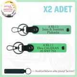 MiaWiki Motosiklet Sürücüsüne Özel İsim Plaka Kan Grubu Anahtarlık, Tek Ebat, MH-KAN-MT-7296x2, Yeşil-Fıstık Yeşil-lacivert, üniseks-yetişkin