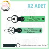 MiaWiki Motosiklet Sürücüsüne Özel İsim Plaka Kan Grubu Anahtarlık, Tek Ebat, MH-KAN-MT-9296x2, Yeşil-Fıstık Yeşil-lacivert, üniseks-yetişkin