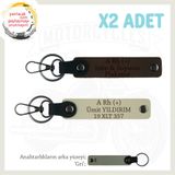 MiaWiki Motosiklet Tutkunları İsim Plaka Kan Grubu Anahtarlık, Standart, MH-KAN-MT-5613x2, Koyu Kahve-Sütlü Kahve-gri, üniseks-yetişkin