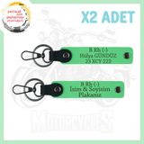 MiaWiki Motosiklet Tutkunlarına Özel Anahtarlık, Standart, MH-KAN-MT-5033x2, Fıstık Yeşil, üniseks-yetişkin