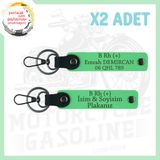MiaWiki Motosiklet Tutkunlarına Özel Anahtarlık, Standart, MH-KAN-MT-5233x2, Fıstık Yeşil, üniseks-yetişkin