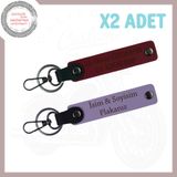 MiaWiki Motosiklet Tutkunlarına Özel İsim ve Plaka Detaylı 2'li Anahtarlık, Standart, MH-KAN-MT-4090x2, Mor Menekşe-Bordo, üniseks-yetişkin