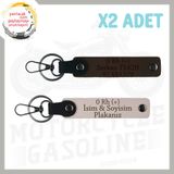 MiaWiki Motosiklete Özel Acil Durum Anahtarlığı 2li, Standart, MH-KAN-MT-4739x2, Pudra-Koyu Kahve, üniseks-yetişkin
