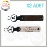 MiaWiki Motosiklete Özel İsim Plaka Kan Grubu Anahtarlık, Standart, MH-KAN-MT-5139x2, Pudra-Koyu Kahve, üniseks-yetişkin