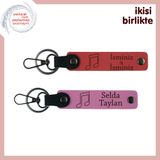 MiaWiki Müzik Kulübü Kişisel Deri Anahtarlık Takımı, Standart, MH-KAN-35854x2, nar çiçeği-pembe, üniseks-yetişkin