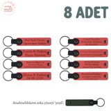 MiaWiki Müzikal Topluluklara Özel Hediyelik Anı Anahtarlık, Standart, MH-KAN8544X8, Nar Çiçeği & Yeşil, üniseks-yetişkin