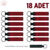 MiaWiki Öğrenci İsim Yazılı Anı Anahtarlık, Standart, MH-KAN8561X18, Kırmızı & Siyah, üniseks-yetişkin
