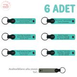 MiaWiki Öğretmenden Hediye Anaokulu Karne Hatırası Anahtarlık, Standart, MH-KAN8595X6, Turkuaz & Gri, üniseks-çocuk