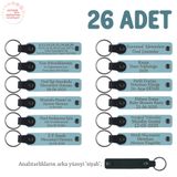 MiaWiki Öğretmeninden Mesajlı Karne Anı Anahtarlık, Standart, MH-KAN8517X26, Gök Mavi & Siyah, üniseks-yetişkin