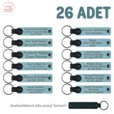 MiaWiki Öğretmeninden Mesajlı Karne Anı Anahtarlık, Standart, MH-KAN8539X26, Gök Mavi & Lacivert, üniseks-yetişkin