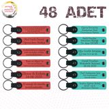 MiaWiki Okul Tanıtım Anahtarlık Seti 48'li, Standart, MH-KAN9123X48, Nar Çiçeği & Turkuaz, üniseks-yetişkin