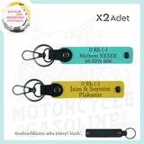MiaWiki Özel Tasarım Anahtarlık Motor Severlere, Standart, MH-KAN-MT-11151x2, Sarı-Turkuaz-siyah, üniseks-yetişkin