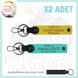 MiaWiki Özel Tasarım Anahtarlık Motor Severlere, Standart, MH-KAN-MT-7151x2, Sarı-Turkuaz-siyah, üniseks-yetişkin