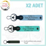 MiaWiki Özel Tasarım Anahtarlık Motosiklet Severlere, Standart, MH-KAN-MT-8573x2, Gök Mavi-Turkuaz-yeşil, üniseks-yetişkin