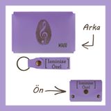 MiaWiki Özel Tasarım Cüzdan ve Anahtarlık Set Mor Menekşe, Medium, MH-KCA5713, üniseks-yetişkin