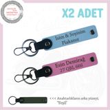 MiaWiki Özel Tasarım Deri Motorcu Anahtarlık, Standart, MH-KAN-MT-11826x2, Mavi-Pembe-yeşil, üniseks-yetişkin