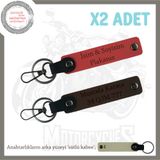 MiaWiki Plaka ve İsimli Motorcu Deri Anahtarlık, Standart, MH-KAN-MT-11949x2, Nar Çiçeği-Koyu Kahve-sütlü kahve, üniseks-yetişkin