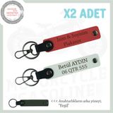 MiaWiki Set 2'li Plaka ve İsim Yazılı Anahtarlık, Standart, MH-KAN-MT-11929x2, Nar Çiçeği-Beyaz-yeşil, üniseks-yetişkin