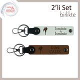 MiaWiki Sporcu Kızlara Özel Kişisel Yazılı Anahtarlık, Standart, MH-KAN-38899x2, beyaz-açık kahve, kız-çocuk