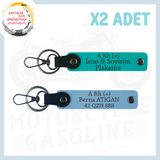 MiaWiki Sürücülere Özel İsim Plaka Kan Grubu Anahtarlık, Standart, MH-KAN-MT-4252x2, Koyu Turkuaz-Gök Mavi, üniseks-yetişkin