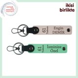 MiaWiki Trabzon Temalı Deri Anahtarlık Pudra-Açık Yeşil, Standart, MH-KAN-61-335x2, pudra-açık yeşil, üniseks-yetişkin