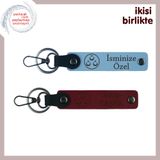 MiaWiki Üç Ayyıldız Temalı 2'li Set Anahtarlık, Tek Ebat, MH-KAN-32194x2, gök mavi-bordo, üniseks-yetişkin