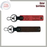 MiaWiki Üç Ayyıldız Temalı İsim Yazılı Anahtarlık Seti, Tek Ebat, MH-KAN-32305x2, nar çiçeği-koyu kahve, üniseks-yetişkin