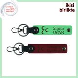 MiaWiki Üç Hilal 2'li Kişisel Hediyelik Anahtarlık, Standart, MH-KAN-33897x2, fıstık yeşil-bordo, üniseks-yetişkin