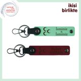 MiaWiki Üç Hilal Temalı İsimli 2'li Anahtarlık, 11.5 cm x 2.3 cm, MH-KAN-33843x2, açık yeşil-bordo, üniseks-yetişkin