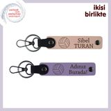 MiaWiki Voleybol Temalı Kişiselleştirilebilir Anahtarlık, Standart, MH-KAN-36385x2, yavru ağzı-mor menekşe, üniseks-yetişkin