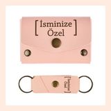 Miawiki Yavru Ağzı, Isme Özel Cüzdan ve Anahtarlık Set, Kişisel Hediyelik Şık Deri Cüzdan & Anahtarlık Takım