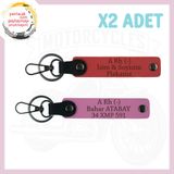 MiaWiki Yolların Sürücülerine İsim Plaka Kan Grubu Anahtarlık, Standart, MH-KAN-MT-4922x2, Nar Çiçeği-Pembe, üniseks-yetişkin