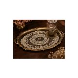 Miba Concept Fransız Dantelli Sunum ve Masa Örtüsü 21 x 27 cm – Çiçek Desenli Dekoratif Tepsi ve Sehpa Örtüsü