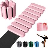 Mibcocny Kadınlar için bilek ağırlık setleri, ayarlanabilir 0,5 kg ayak bileği ağırlıkları 2'li set (her biri 1 lb), bilek bilek ağırlıkları kadınlar için antrenman yoğunluğunu arttırır Yoga Pilates