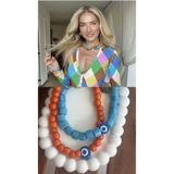 mibrillo Burcu Esmersoy Bodrum boncuğu nazar gözlü( el yapımı cam boncuk)