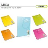 Mica Tel Dikişli Plastik Kapak Defter A5 60 Yaprak Kareli