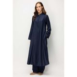 Micca Kum Desen Maxi Tunik ve Pantalon Kombin Takım-Laci