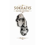miceda art studio Sokrates Duvar Heykeli Antik Yunan Dekoratif Duvar Biblosu El Yapımı Mitolojik Duvar Süsü