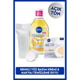 Micellar Makyaj Temizleme Suyu 400ml ve Cellular Expert Cushion Yüz Güneş Krem,Açık Ton,Pamuk Hediye