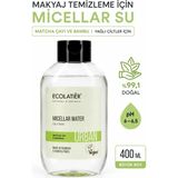 Micellar Makyaj Temizleme Suyu Yağlı Ciltler İçin, 400 ml Matcha Çayı ve Bambu