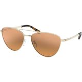 Michael Kors 0MK1056 10147H 58 Unisex Güneş Gözlüğü - Altın