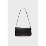 Michael Kors % 100 Deri Logolu Zincir Askılı Çanta 32H3G8EW6L001 - Siyah