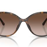 Michael Kors Eyewear Kadın Mk2181u Malta Evrensel Fit Kelebek Güneş Gözlüğü, Koyu Kaplumbağa/Kahverengi Gradyan, 55 mm