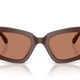 Michael Kors Eyewear Kadın Mk2234b Le Praz Kedi Gözü Güneş Gözlüğü, Küçük Hindistan Cevizi/Küçük Hindistan Cevizi Katı, 50 mm
