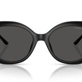 Michael Kors Eyewear Kadın Mk2236u Alicante Evrensel Fit Kedi Gözü Güneş Gözlüğü, Siyah/Koyu Gri Katı, 53 mm