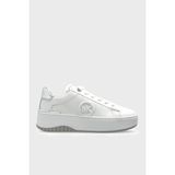 Michael Kors Hakiki Deri Logolu Sneaker Ayakkabı 43R6DTFS4L040 Bayan Ayakkabı 43R6DTFS4L 040 - Beyaz