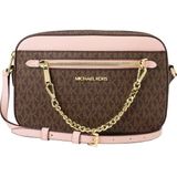 Michael Kors Jet Set Kadın Logolu Çapraz Omuz Çantası 35S1GTTC9B - Kahverengi