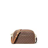 Michael Kors Jet Set Küçük Kamera Crossbody Çanta, Altın Tonlu Donanım/Mk İmza Kaplamalı Dimi/Kahverengi/Meşe Palamudu, One Size, Jet Set Küçük Kamera Crossbody Çanta