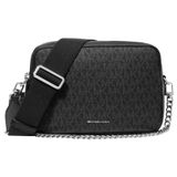 Michael Kors Kadın Bryant Orta Çift Fermuarlı Zincir Kamera Crossbody Çanta, Siyah, siyah
